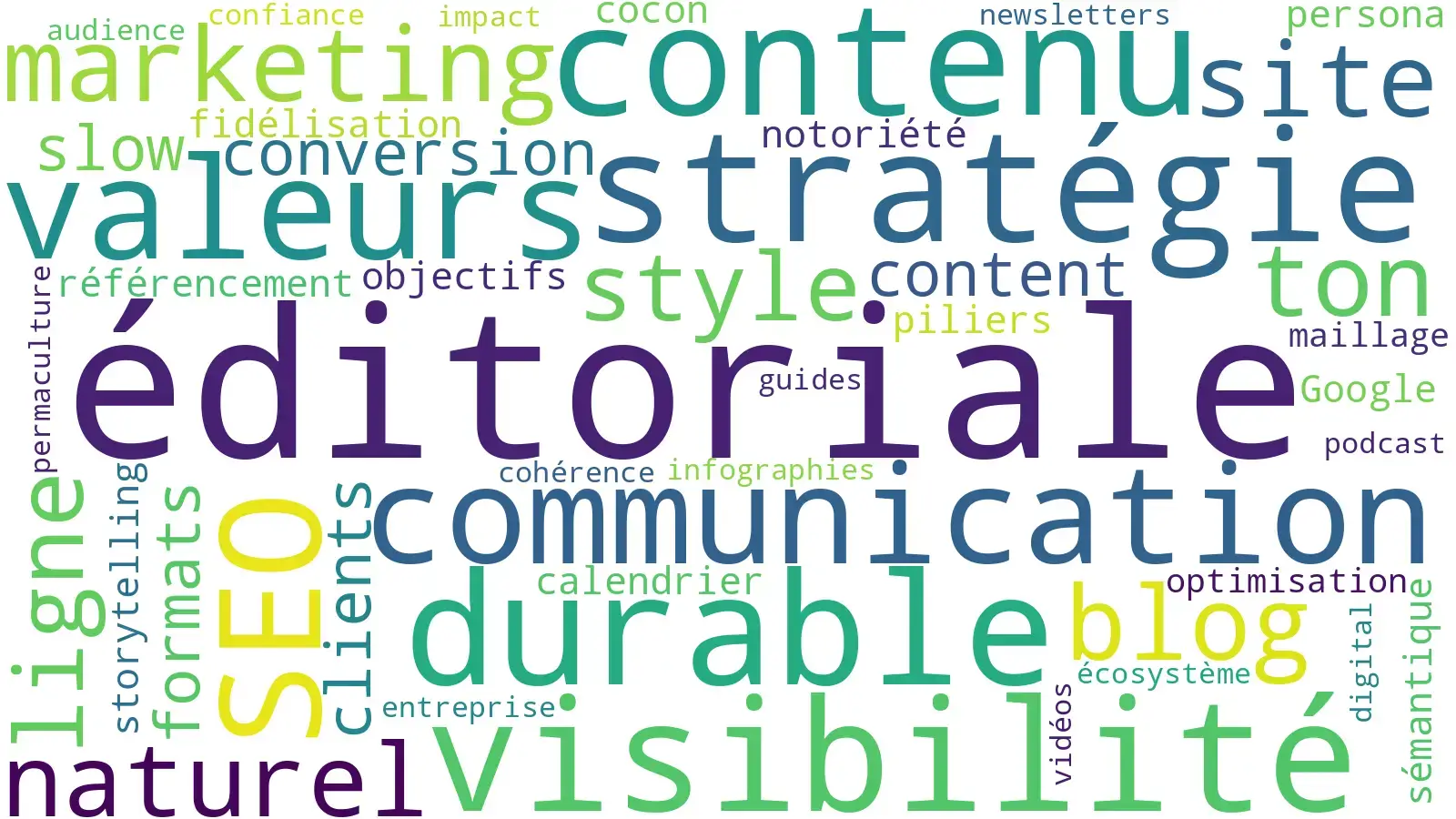 wordcloud stratégie éditoriale